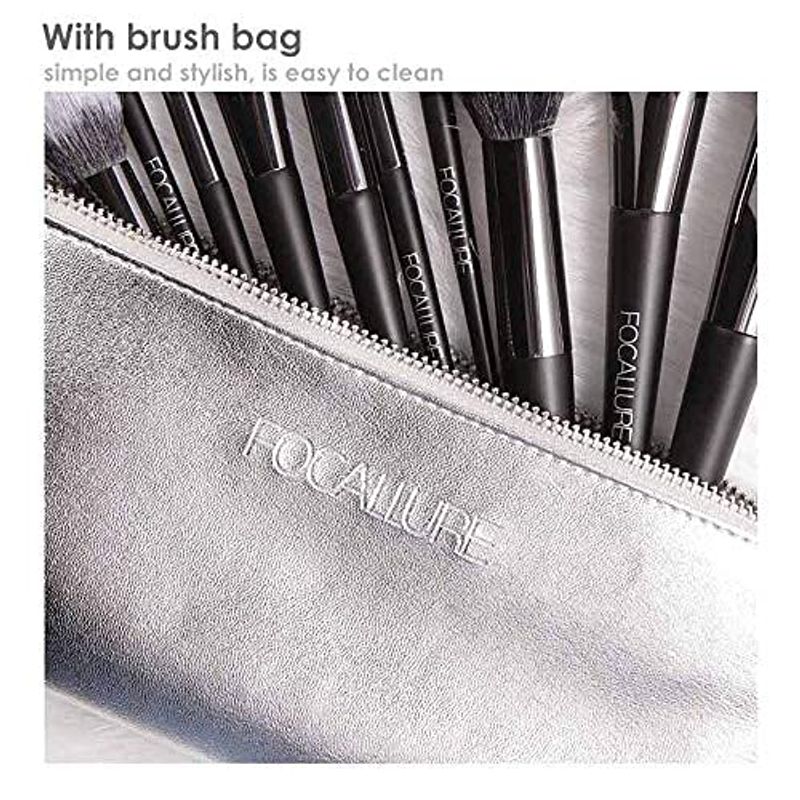 Focallure Brushes Set with Bag (Pack of 10)