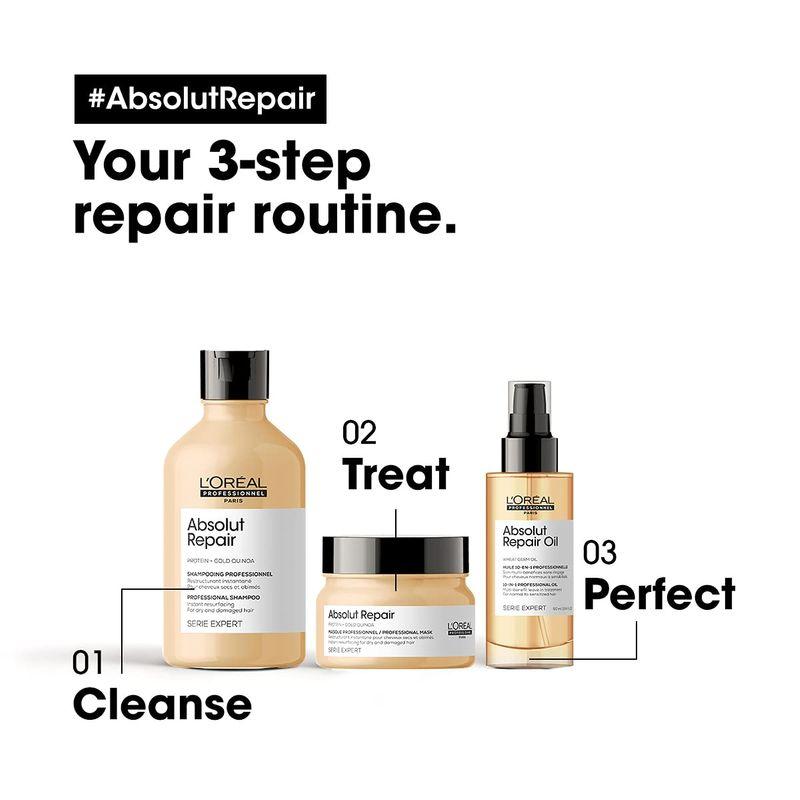 L'Oréal Professionnel Serie Expert Absolut Repair Shampoo | for Dry and Damaged Hair|