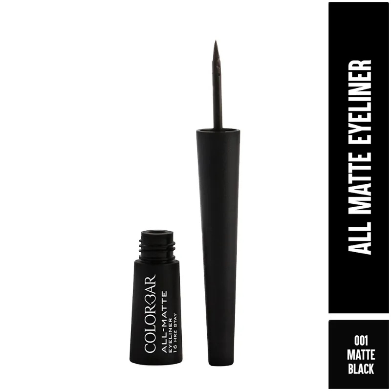 Colorbar All-Matte Eyeliner - Matte Black 001 -2.5ml