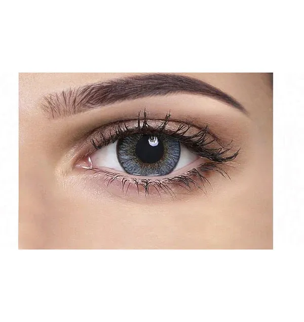 Aquacolor Dailies - Zero Power Color Contact Lenses - Icy Blue -10 Lens Pack - Image 1