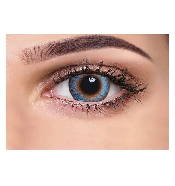 Aquacolor Dailies - Zero Power Color Contact Lenses - Tricky Turquoise -10 Lens Pack - Image 1
