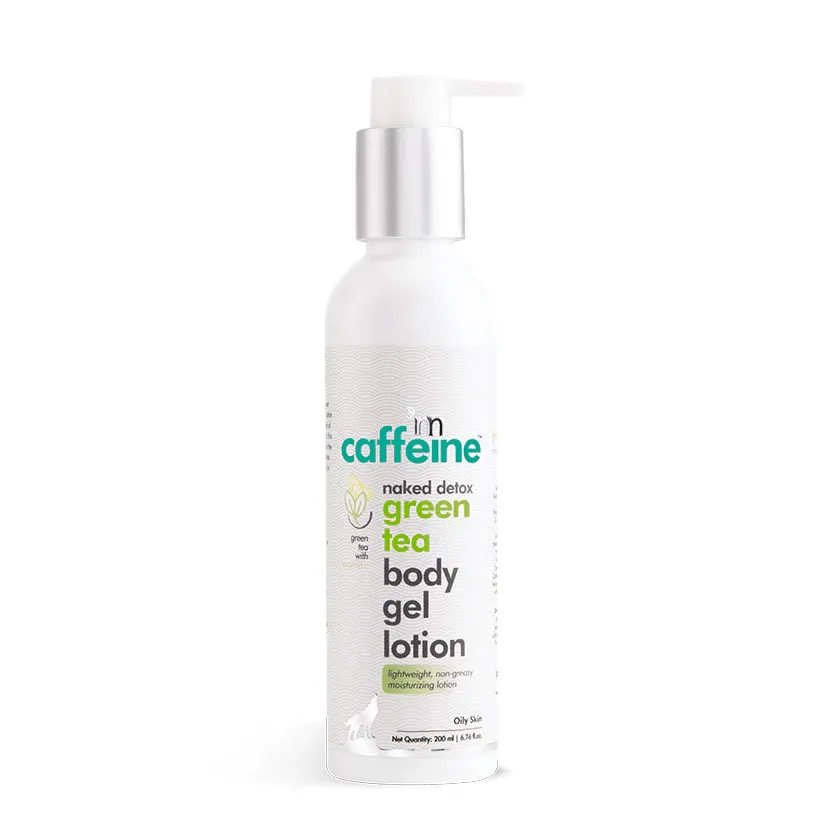 mCaffeine Green Tea Body Gel Lotion - 200 ml | Hydration | Oily Skin - Image 1