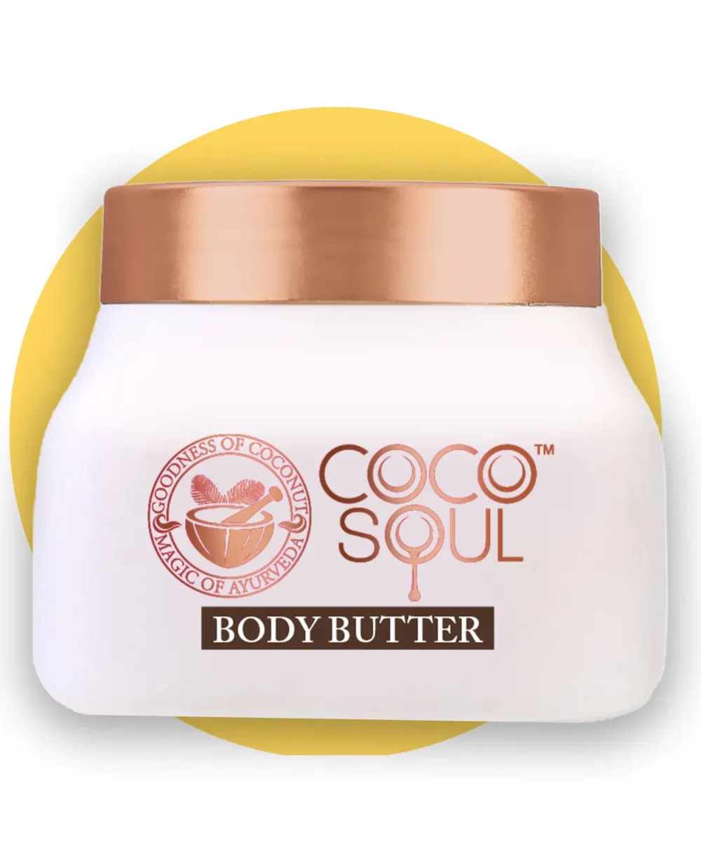 COCO SOUL – BODY BUTTER | WITH COCONUT, SHEA BUTTER & AYURVEDA | (140G) - Image 1