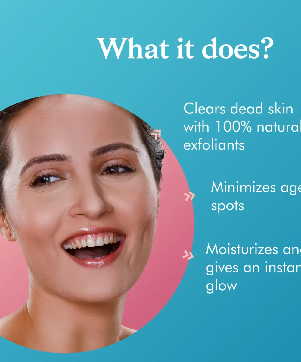 COCO SOUL – FACE SCRUB | WITH COCONUT, SANDALWOOD & AYURVEDA -100G - Image 2