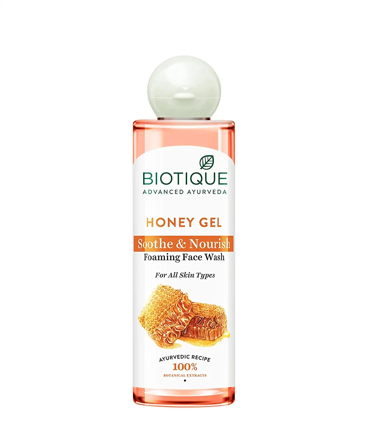 BIOTIQUE – HONEY GEL SOOTHE & NOURISH FOAMING FACE WASH  (200ML) - Image 1
