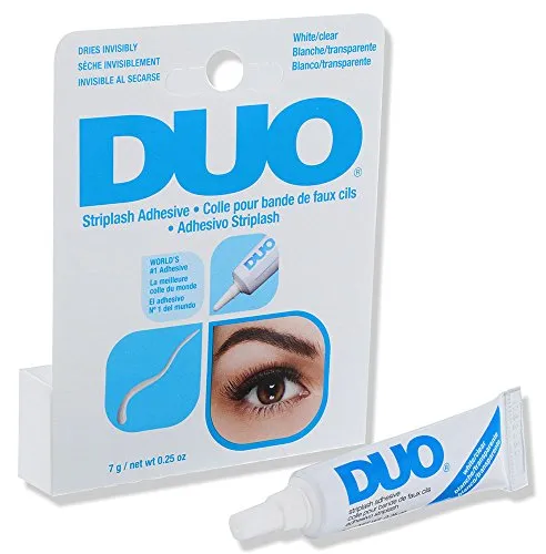 DUO Strip Lash Adhesive White/Clear, for strip false eyelash, 0.25 oz - Image 1