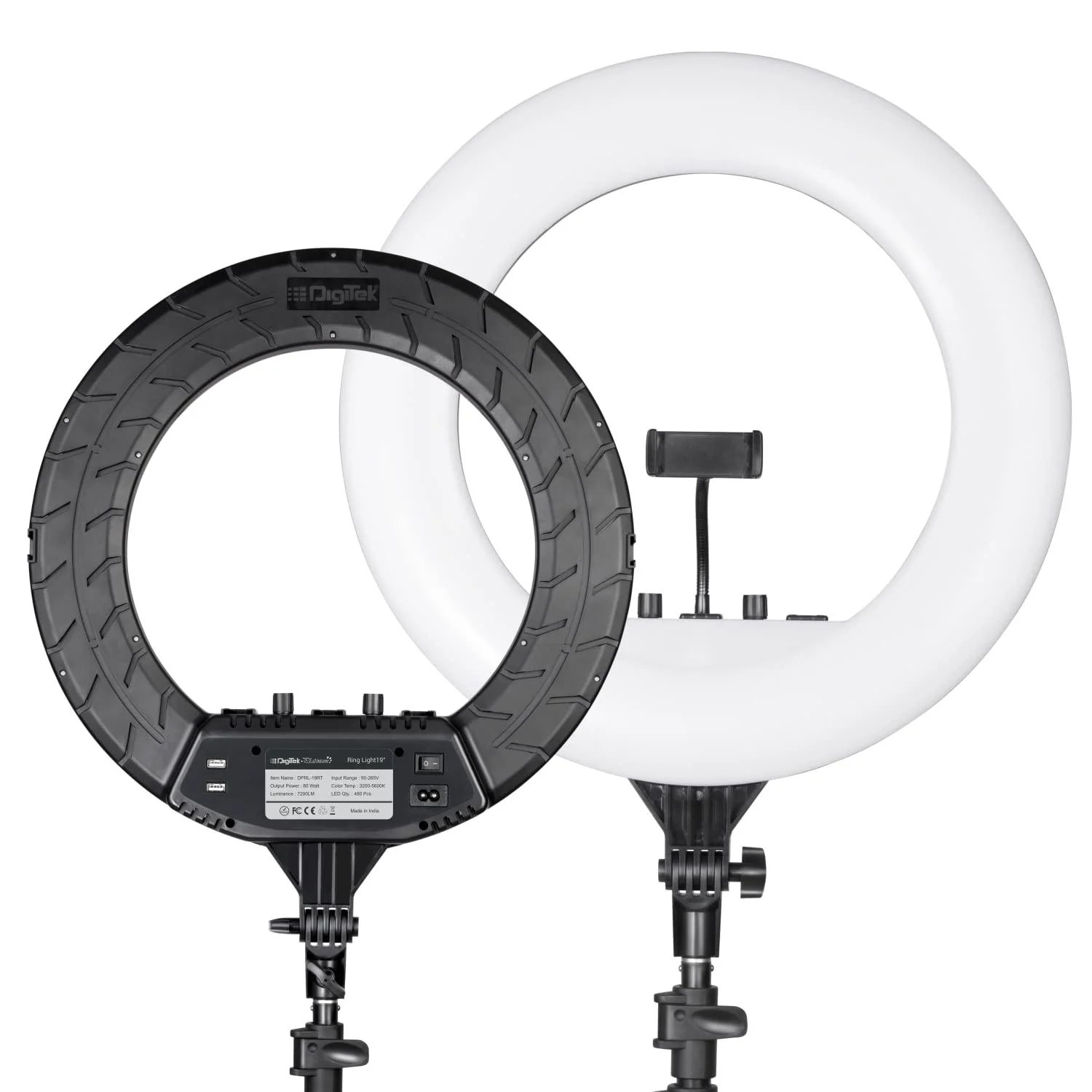 digitek-platinum-dprl-19rt-professional-led-ring-light-runs-on-ac-power-with-no-shadow-apertures-ideal-use-for-makeup-video-shoot-fashion-photography-and-many-more-digitek-3
