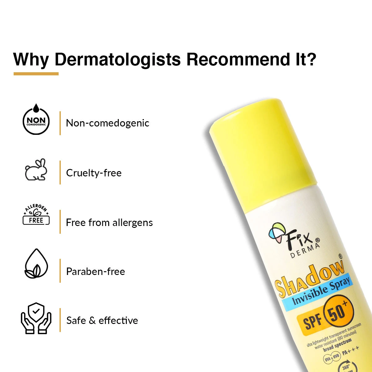 Fixderma Fixderma Shadow SPF 50 + Invisible Spray - 7