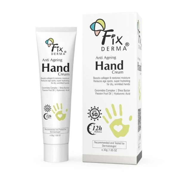 Fixderma Fixderma Anti Ageing Hand Cream With Ceramides and Hyaluronic Acid - 8