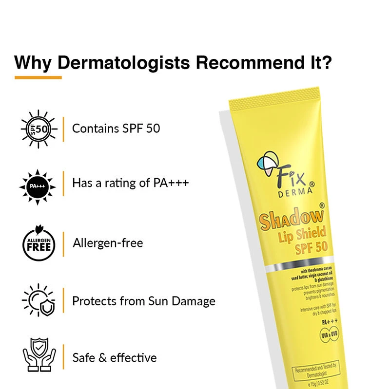 Fixderma Fixderma Lip Shield SPF 50 For Lip Protection Sun Damage - 5