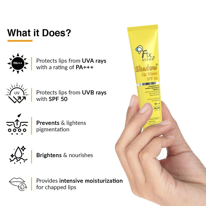 Fixderma Fixderma Lip Shield SPF 50 For Lip Protection Sun Damage - 7