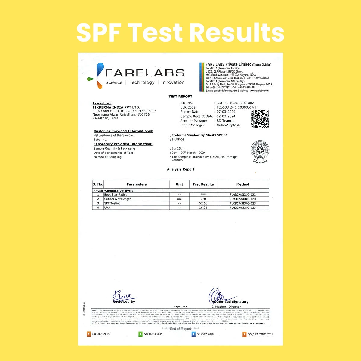 Fixderma Fixderma Lip Shield SPF 50 For Lip Protection Sun Damage - 11