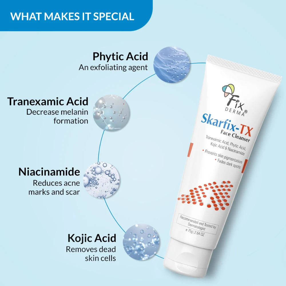 Fixderma Fixderma Skarfix-TX Face Cleanser With Tranexamic Acid & Kojic Acid Face Cleanser - 3