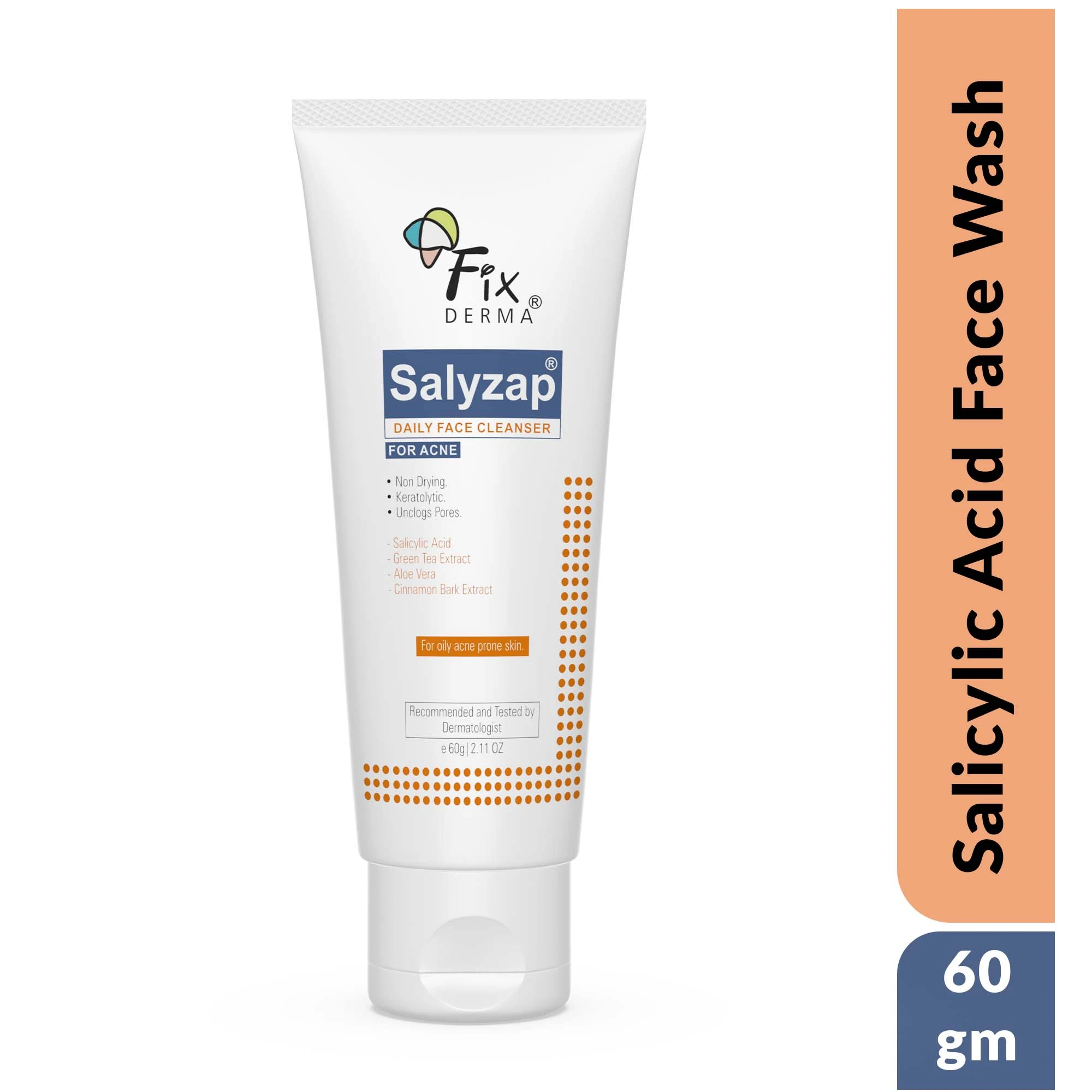 Fixderma Fixderma Salyzap 2% Salicylic Acid Face Wash for Oily Skin, Sulphate Free - 1