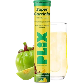 Plix Plix – Super Garcinia Bubbly Effervescent Daily Fizzy to Manage Appetite Pineapple Masala Flavour Tablets (15N) - 1
