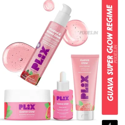 Plix Plix – Guava Super Glow Regime Combo [Serum + Cleanser + Moisturizer + Toner] - 1