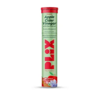 Plix Plix – Apple Cider Vinegar With the mother bubbly effervescent daily fizzy to support digestion & weight apple Flavour Tablets (15N) - 1