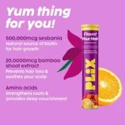 Plix Plix – Flaunt Your Hair Bubbly Effervescent Daily Fizzy For Long Strong & Thicker Hair Orange Flavour Tablets (15N) - 12