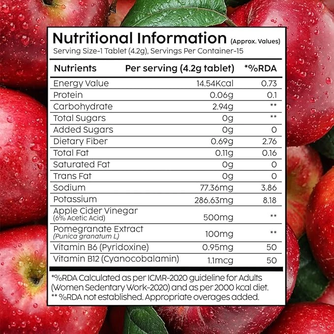 Plix Plix – Apple Cider Vinegar Daily Fizzy To Help Manage Metabolism (Pack Of 4 Tubes) - 4