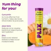 Plix Plix – Acne Fighter Bubbly Effervescent Daily Fizzy To Help Soothe Inflammation Flavour Tablets (15N) - 10