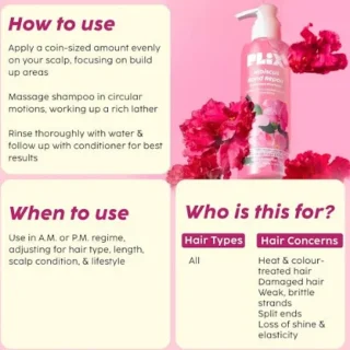 Plix Plix – Hibiscus Bond Repair Advanced Shampoo (200ML) - 2