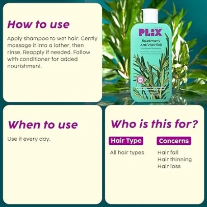 Plix Plix – Rosemary Anti – Hairfall Advanced Shampoo (200ML) - 2