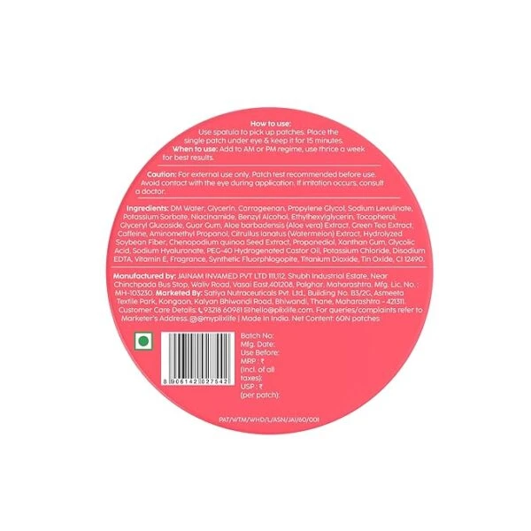 Plix Plix – Watermelon Hydrogel Depuff Under Eye Pacthes (60N) - 5