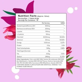 Plix Plix – Flaunt Your Hair Bubbly Effervescent Daily Fizzy For Long Strong & Thicker Hair Orange Flavour Tablets (15N) - 2