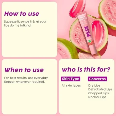 Plix Plix – Guava Glowy Lip Tinted Balm Vitamin C Shea Butter Spf 30 PA+++ - 2