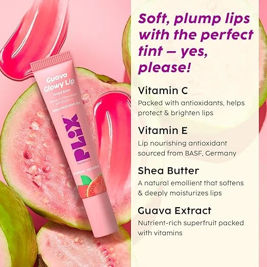 Plix Plix – Guava Glowy Lip Tinted Balm Vitamin C Shea Butter Spf 30 PA+++ - 3