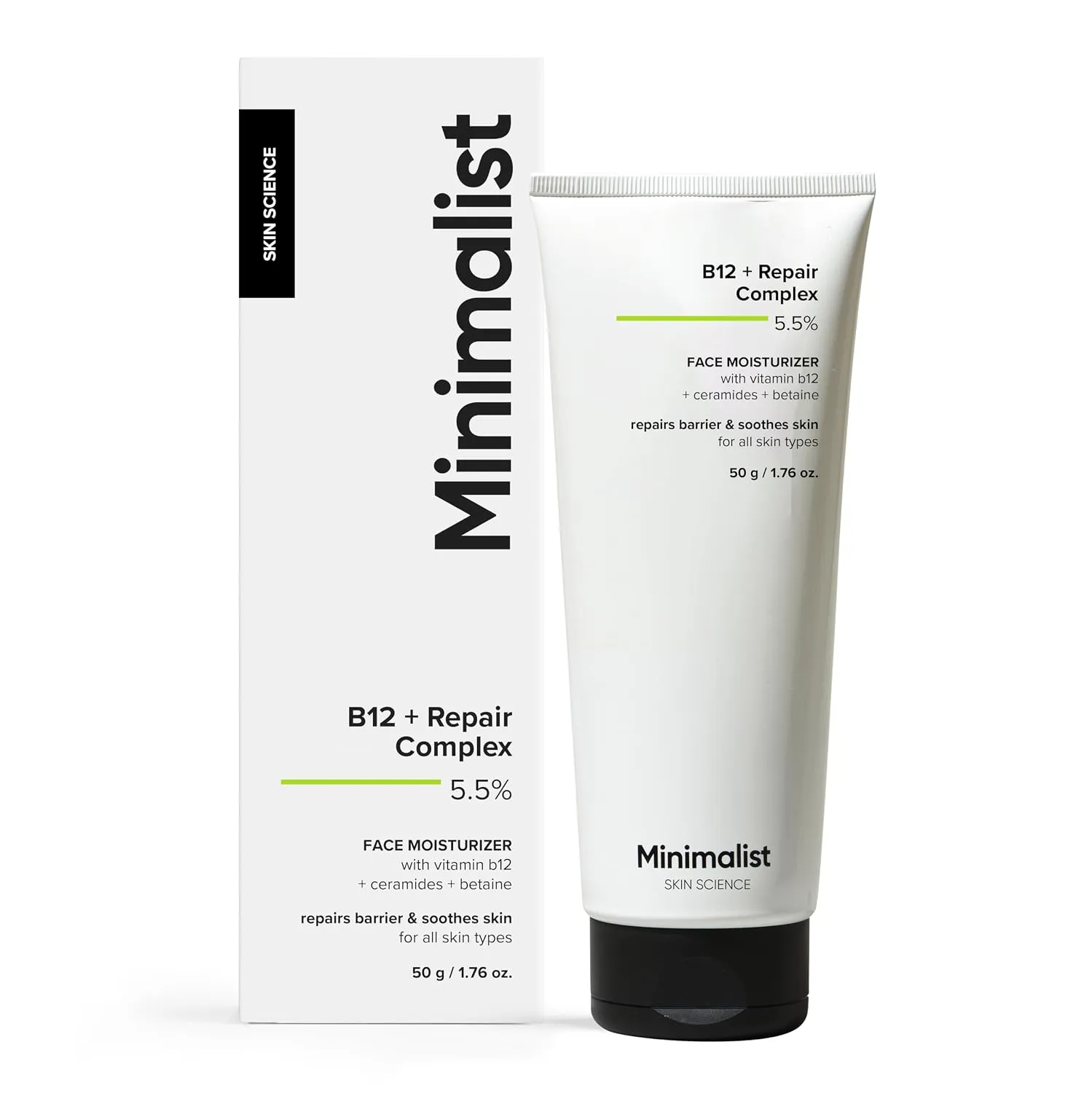 Minimalist Barrier Repair Face Moisturizer with Vitamin B12 Complex 5.5%