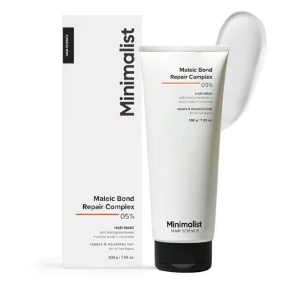 Minimalist Maleic Bond Repair Complex 05% Hair Mask 200gm | For Frizzy Hair, Repairing Dry, Damaged & Dull Hair