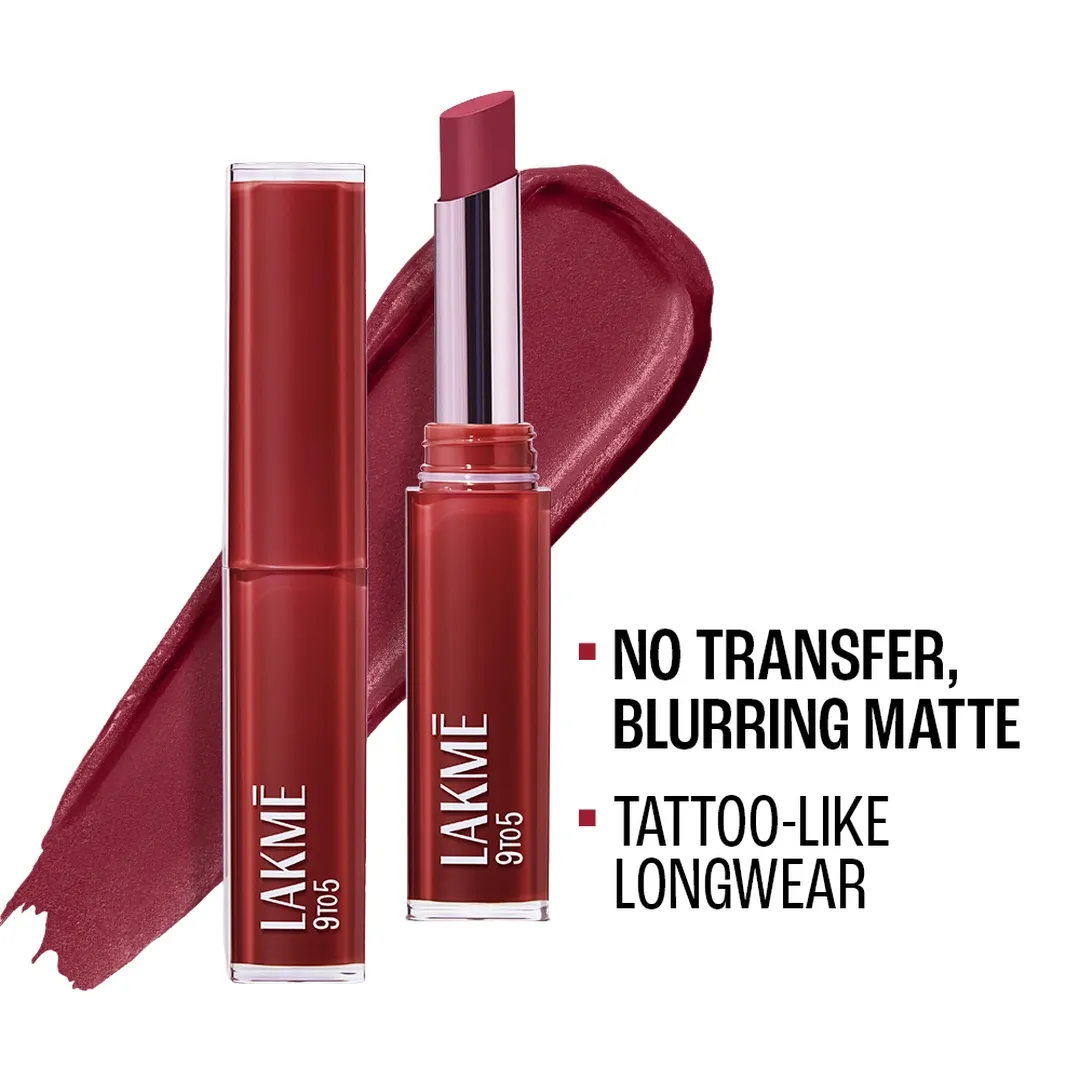 Lakme Lakme 9 To 5 Lip Tattoo Matte Slim Lipstick - 2