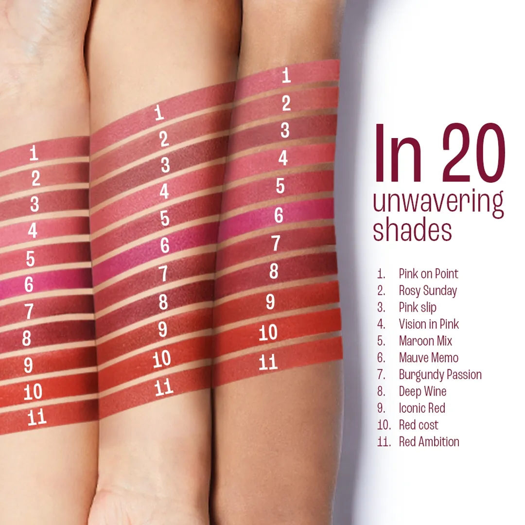 Lakme Lakme 9 To 5 Lip Tattoo Matte Slim Lipstick - 7