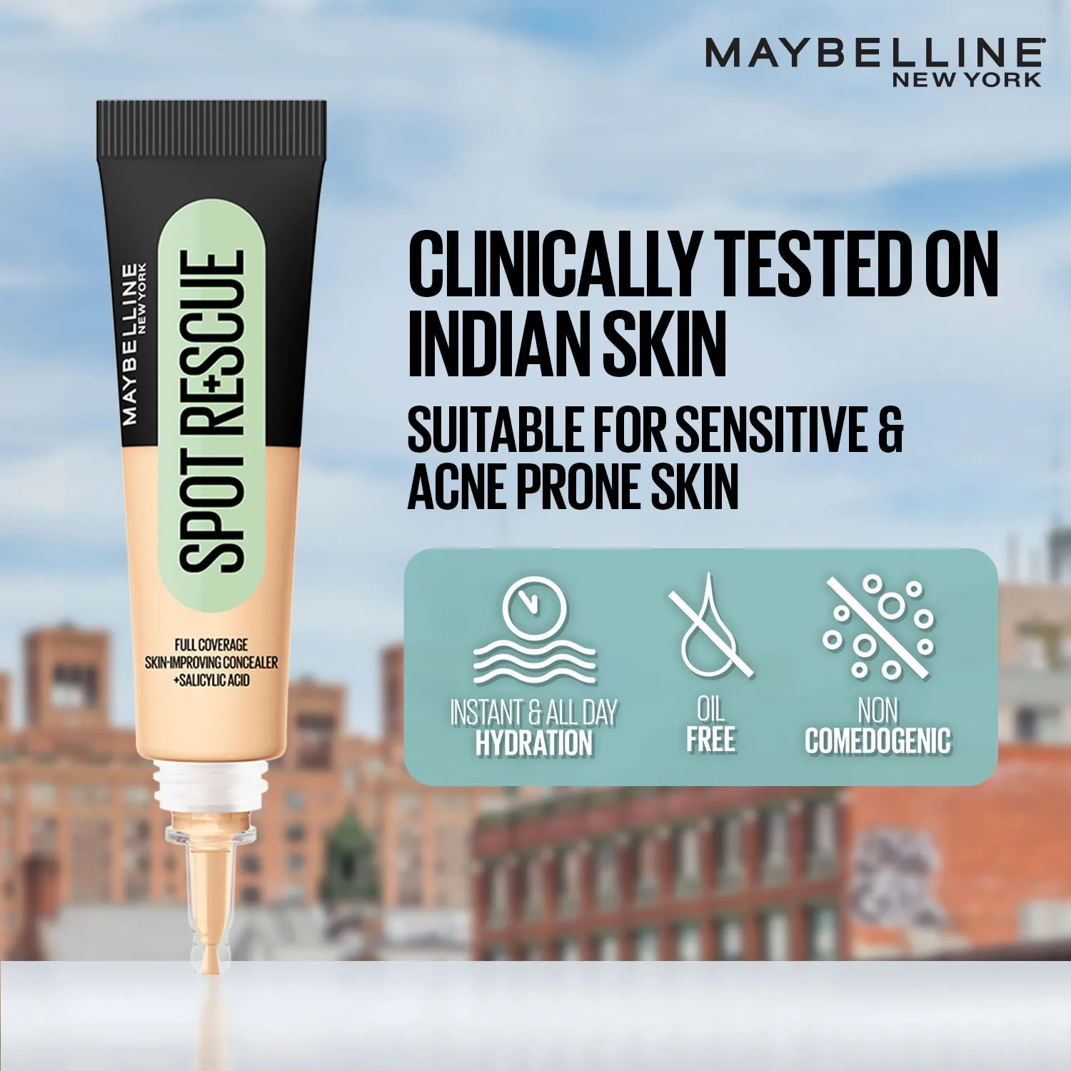 Maybelline New York Maybelline New York Fit Me Spot Rescue Full Coverage Concealer, Fades Spots, Minimizes Pimples - 5