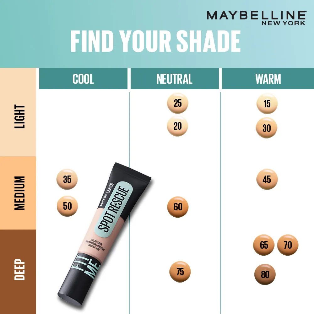 Maybelline New York Maybelline New York Fit Me Spot Rescue Full Coverage Concealer, Fades Spots, Minimizes Pimples - 8