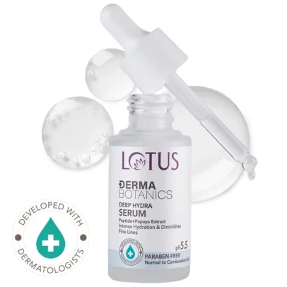Lotus herbals Lotus DermaBotanics Deep Hydra Serum Deep Hydration | Improves skin elasticity| Boosts collagen - 28ml - 1