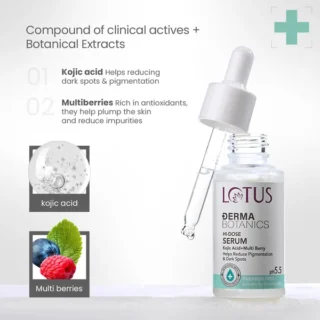 Lotus herbals Lotus DermaBotanics Kojic acid + Multiberry Hi-dose serum - 28ml - 2