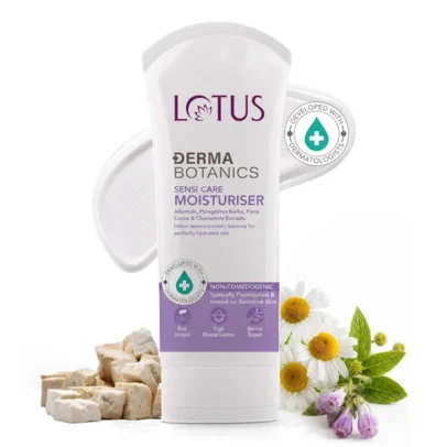 Lotus herbals Lotus Derma Botanics Sensi Care Moisturiser Hydration | Skin's natural barrier | Skin feeling soft - 75gm - 1