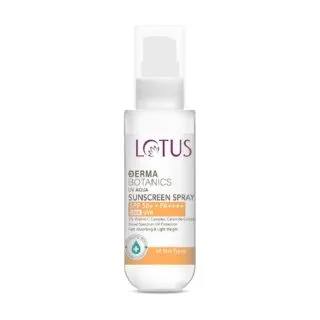 Lotus herbals Lotus Dermabotanics 3% Vitamin C Complex + Ceramide Complex UV Aqua Sunscreen Spray SPF 50 - 50ml - 1