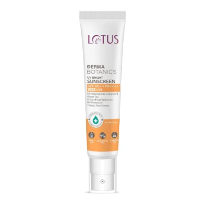 Lotus herbals Lotus Dermabotanics 5% Niacinamide Complex + Green Tea UV Bright Sunscreen SPF 60 and PA++++ - 40gm - 1