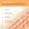 Lotus herbals Lotus DermaBotanics Daily UV acne sunscreen SPF 50+ PA ++++ Creamy | Non-greasy| No white cast - 50gm - 2