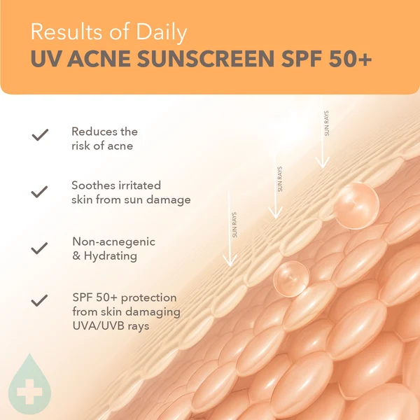 Lotus herbals Lotus DermaBotanics Daily UV acne sunscreen SPF 50+ PA ++++ Creamy | Non-greasy| No white cast - 50gm - 2